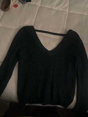 Open back sweater
